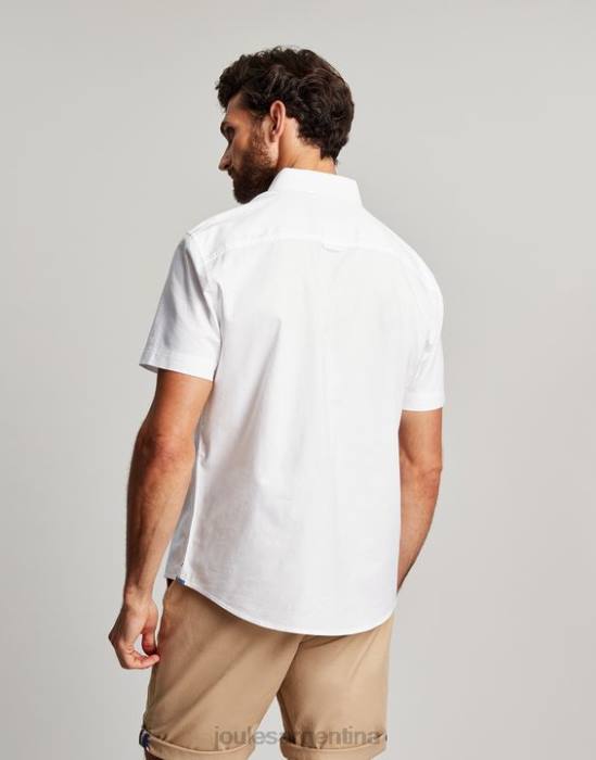 Joules camisa Oxford de corte clásico hombres blanco vestir 64BB233