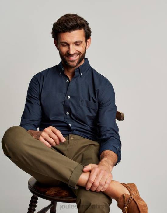 Joules camisa Oxford de corte clásico hombres marina francesa vestir 64BB164