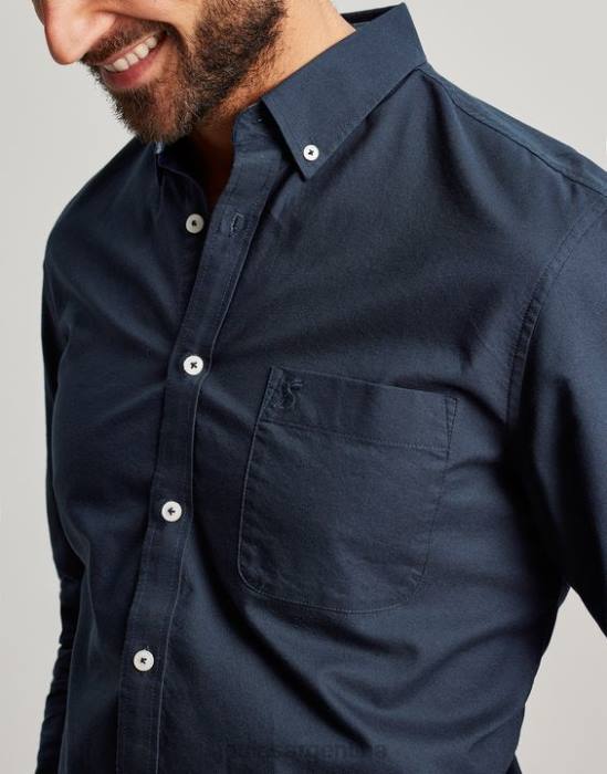 Joules camisa Oxford de corte clásico hombres marina francesa vestir 64BB164