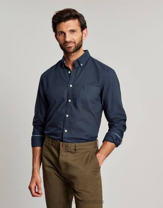 Joules camisa Oxford de corte clásico hombres marina francesa vestir 64BB164
