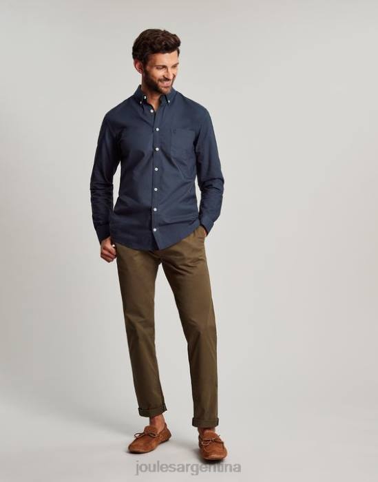 Joules camisa Oxford de corte clásico hombres marina francesa vestir 64BB164