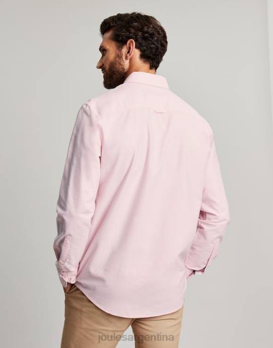 Joules camisa Oxford de corte clásico hombres rosa vestir 64BB235