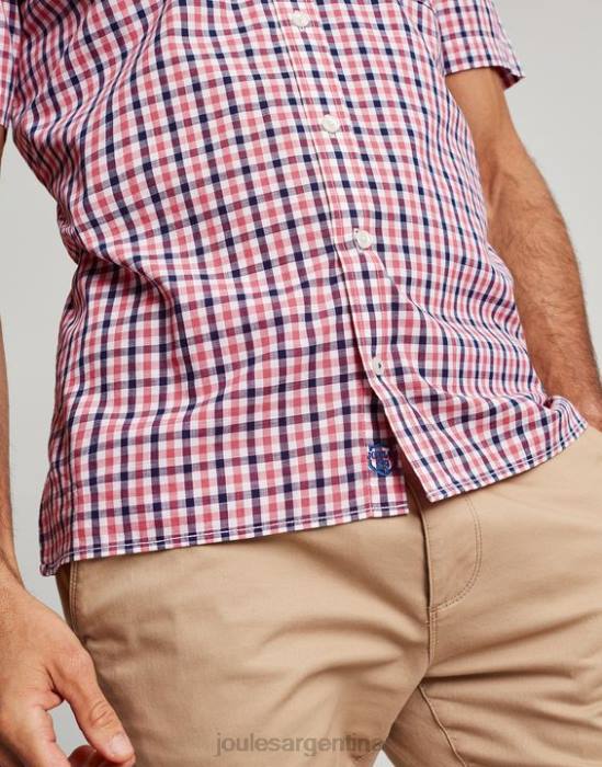 Joules camisa a cuadros de corte clásico wilson hombres cuadros vichy rosa marino vestir 64BB220