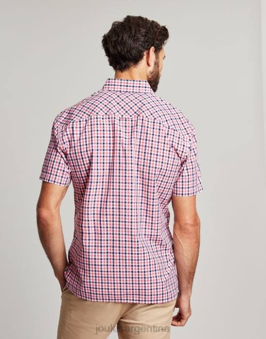 Joules camisa a cuadros de corte clásico wilson hombres cuadros vichy rosa marino vestir 64BB220
