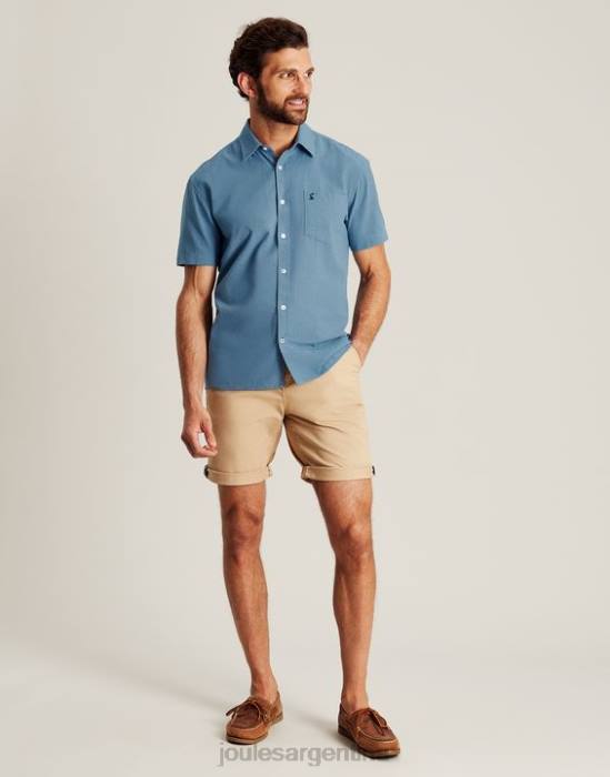 Joules camisa de lino rompedor hombres azul vestir 64BB228