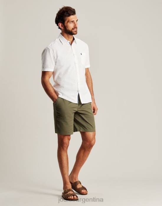 Joules camisa de lino rompedor hombres blanco vestir 64BB219