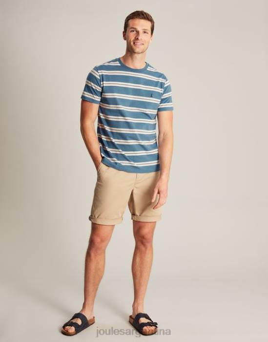Joules camiseta a rayas del cobertizo del barco hombres raya azul dorada vestir 64BB210