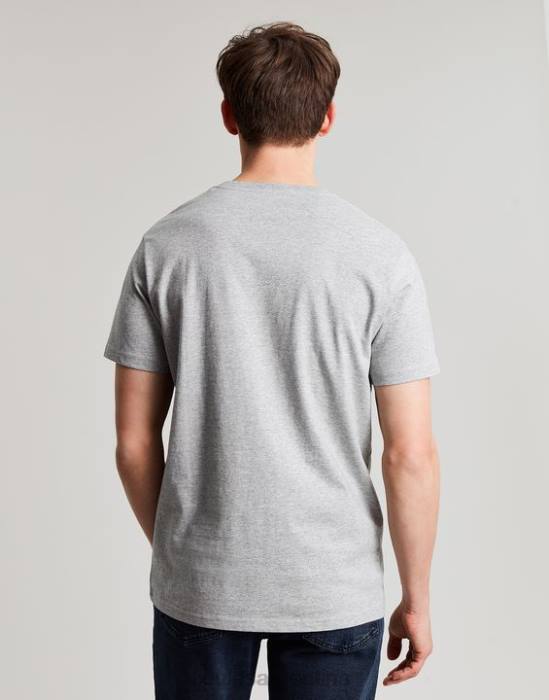 Joules camiseta con gráfico de flynn hombres marga gris vestir 64BB184