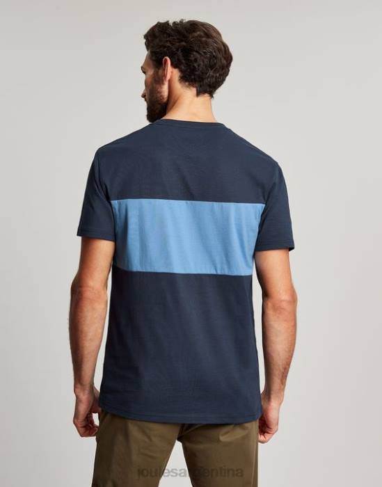 Joules camiseta de manga corta con bloques de color hombres bloque de color azul vestir 64BB202