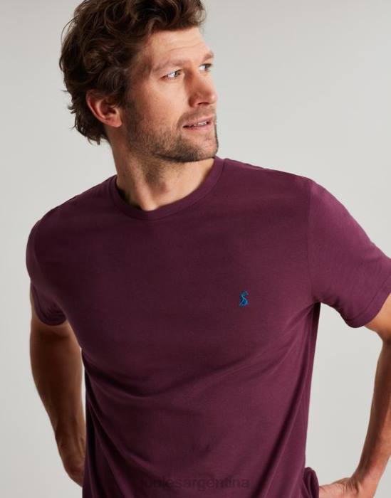 Joules camiseta de punto denton hombres borgoña vestir 64BB251
