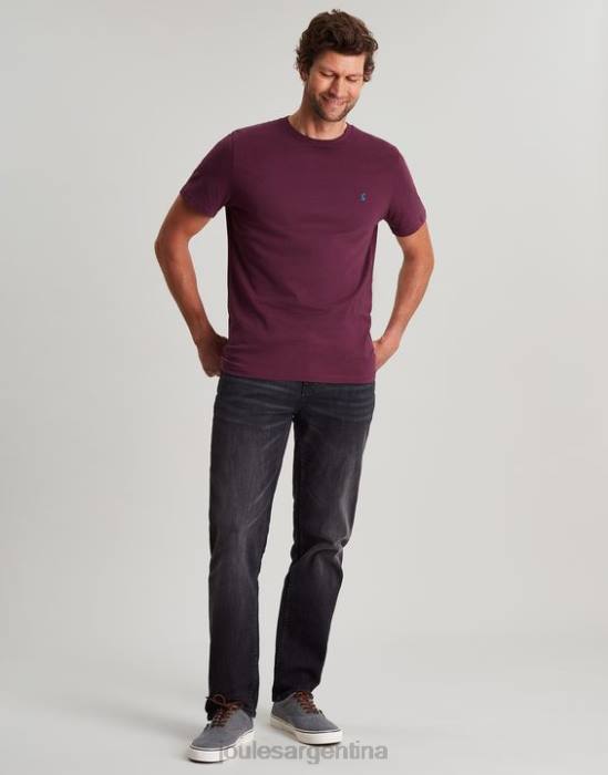 Joules camiseta de punto denton hombres borgoña vestir 64BB251