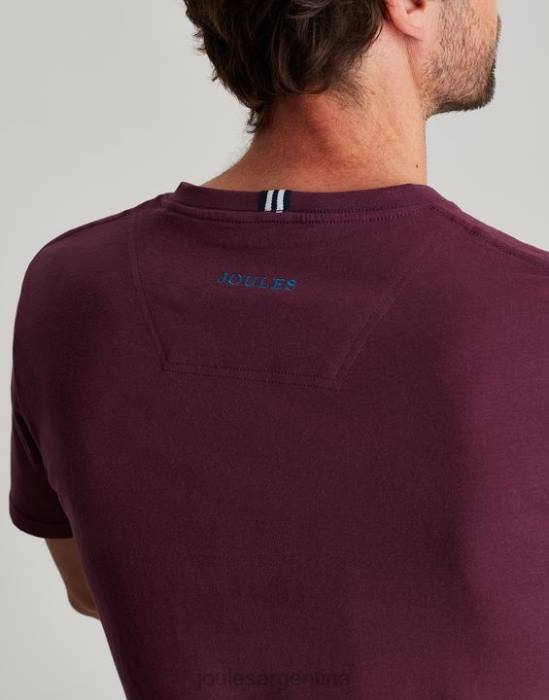 Joules camiseta de punto denton hombres borgoña vestir 64BB251