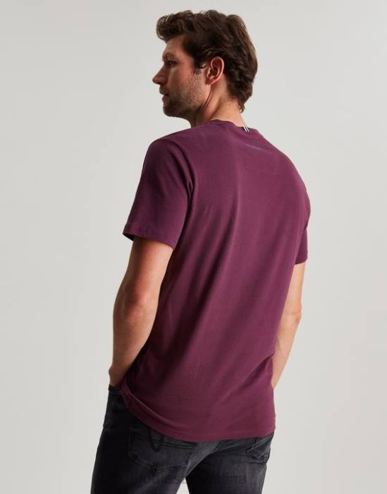 Joules camiseta de punto denton hombres borgoña vestir 64BB251