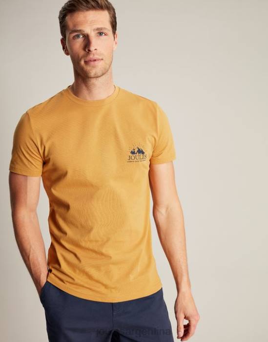 Joules camiseta flynn hombres marga amarilla vestir 64BB177