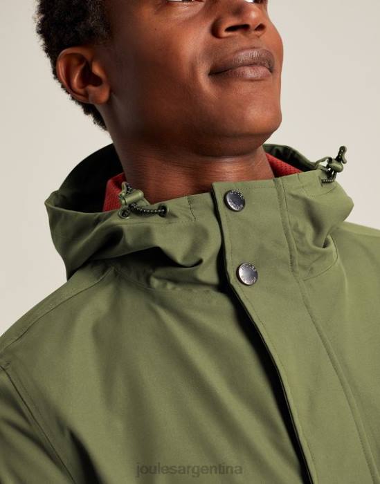Joules impermeable de longitud media wayland hombres verde oscuro vestir 64BB167
