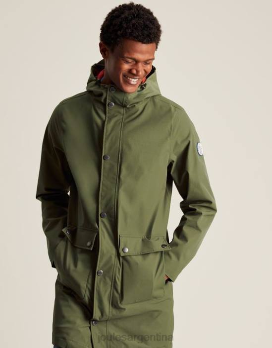 Joules impermeable de longitud media wayland hombres verde oscuro vestir 64BB167