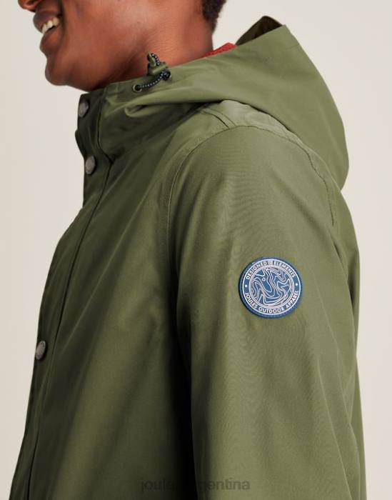 Joules impermeable de longitud media wayland hombres verde oscuro vestir 64BB167
