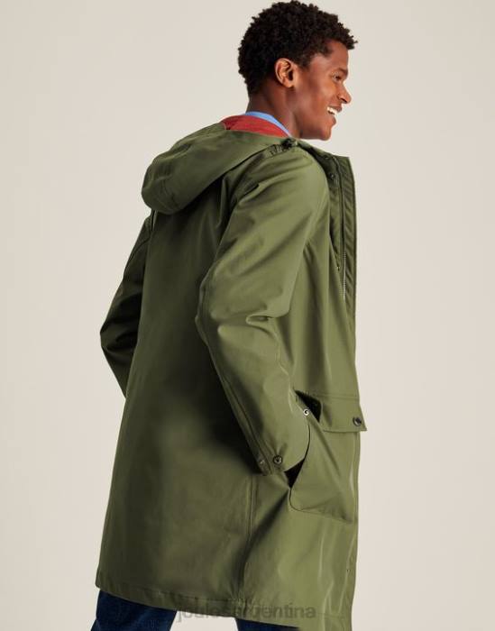 Joules impermeable de longitud media wayland hombres verde oscuro vestir 64BB167