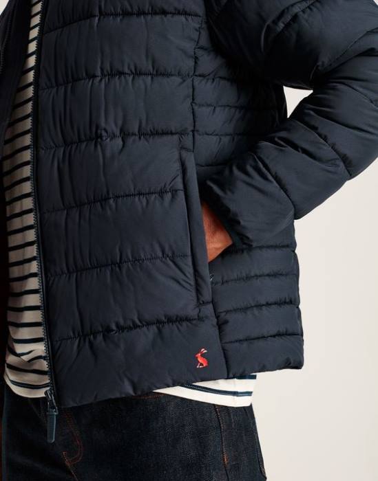 Joules ir a chaqueta acolchada resistente al agua hombres marina marina vestir 64BB179