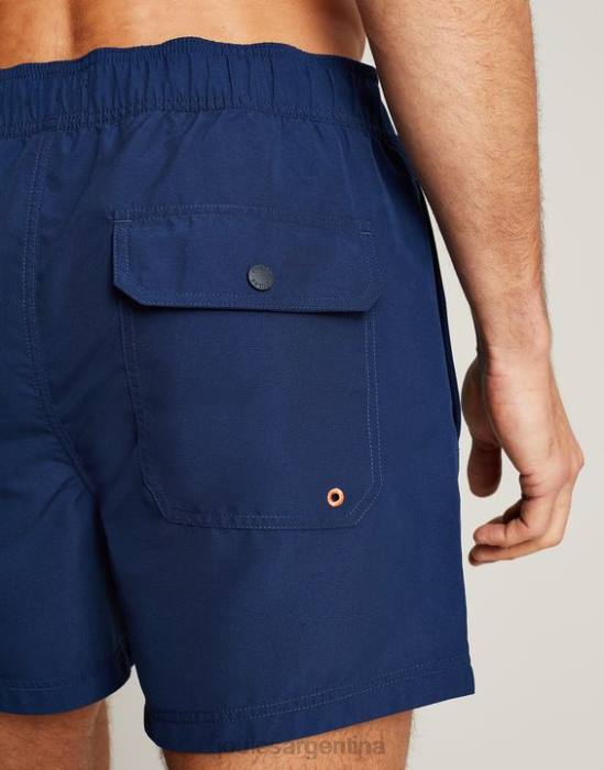Joules bañador liso tipo galera hombres Gema azul vestir 64BB226