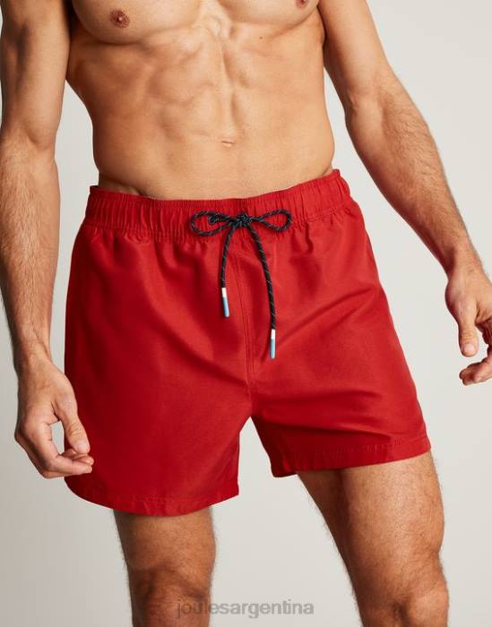 Joules bañador liso tipo galera hombres rojo vestir 64BB234