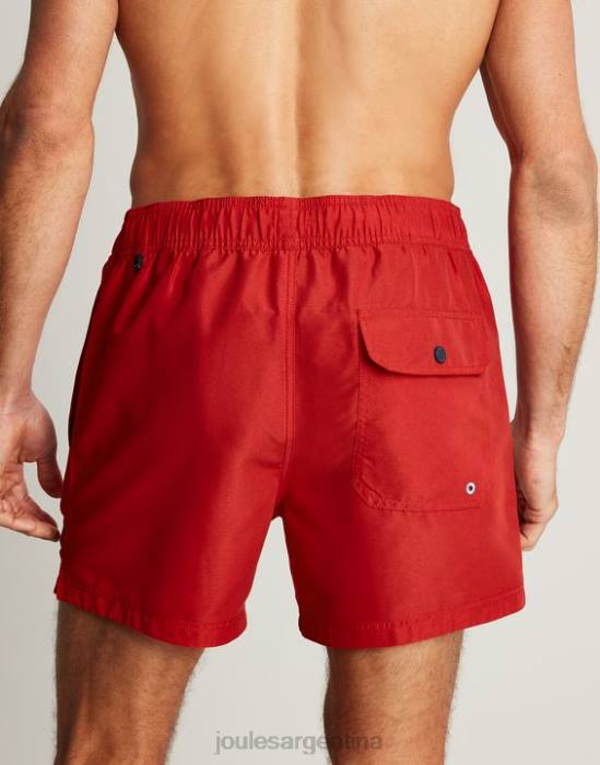 Joules bañador liso tipo galera hombres rojo vestir 64BB234