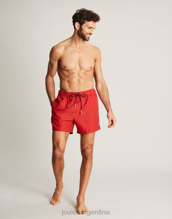 Joules bañador liso tipo galera hombres rojo vestir 64BB234