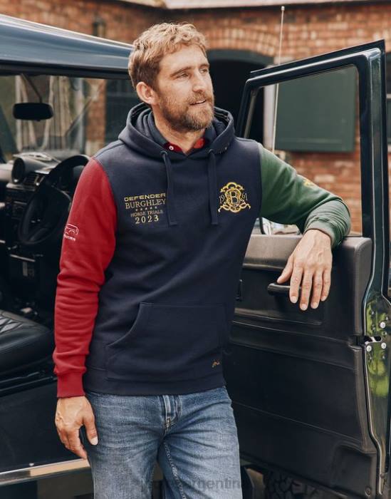 Joules sudadera con capucha unisex burghley hombres marina francesa vestir 64BB168