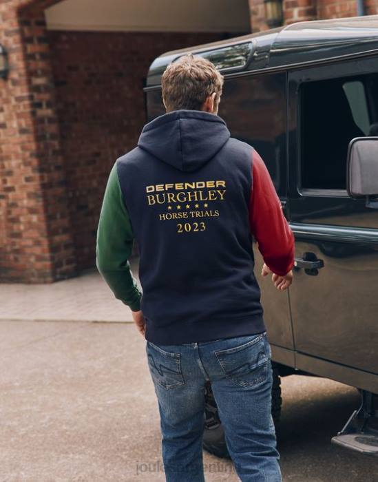 Joules sudadera con capucha unisex burghley hombres marina francesa vestir 64BB168