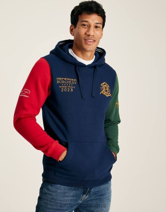 Joules sudadera con capucha unisex burghley hombres marina francesa vestir 64BB168