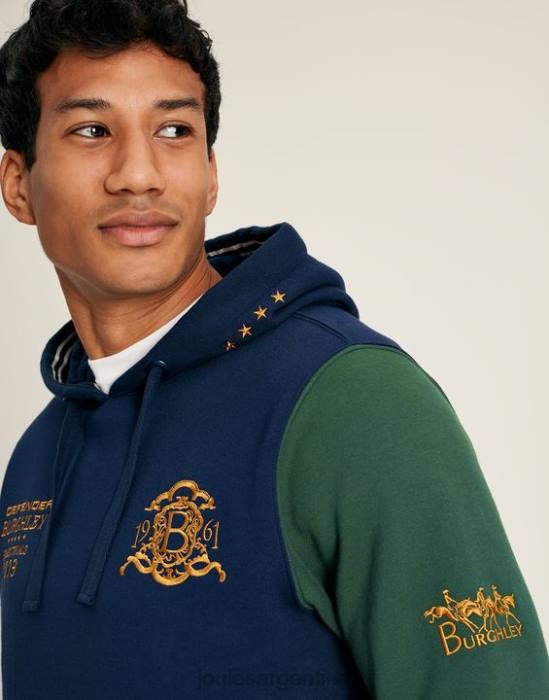 Joules sudadera con capucha unisex burghley hombres marina francesa vestir 64BB168