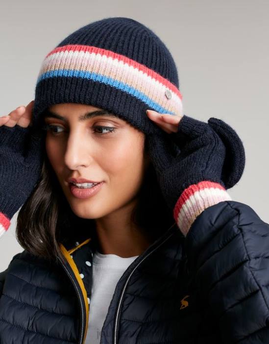 Joules gorro de punto vera mujer marina francesa accesorios 64BB161