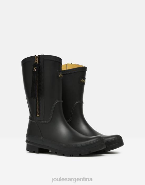 Joules Botas de lluvia de altura media rosalind con borla intercambiable mujer negro verdadero calzado 64BB23