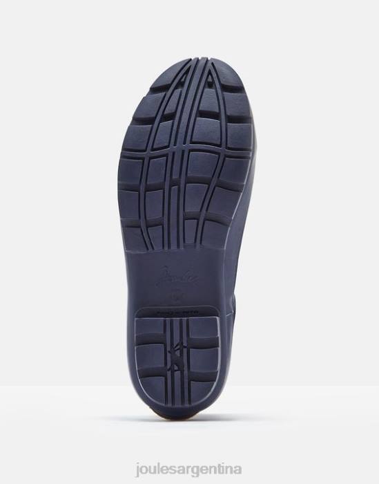 Joules botas de lluvia cortas estampadas de altura corta mujer punto de la marina francesa calzado 64BB146