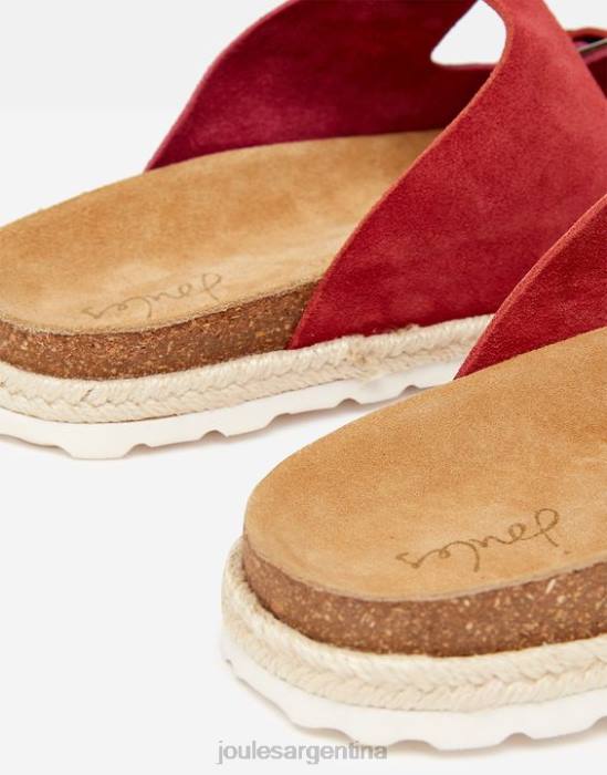 Joules sandalias lucinda de ante con hebilla mujer rosa multicolor calzado 64BB143