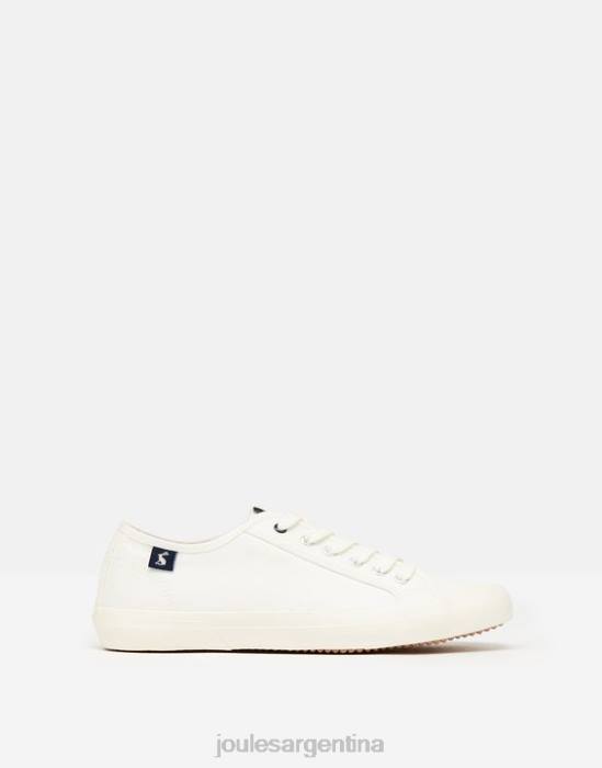 Joules zapatillas con bomba costera orgánica mujer blanco calzado 64BB141