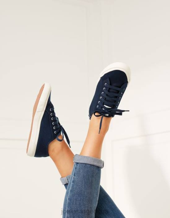 Joules zapatillas con bomba costera orgánica mujer marina francesa calzado 64BB140