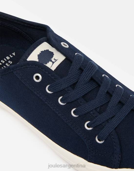 Joules zapatillas con bomba costera orgánica mujer marina francesa calzado 64BB140