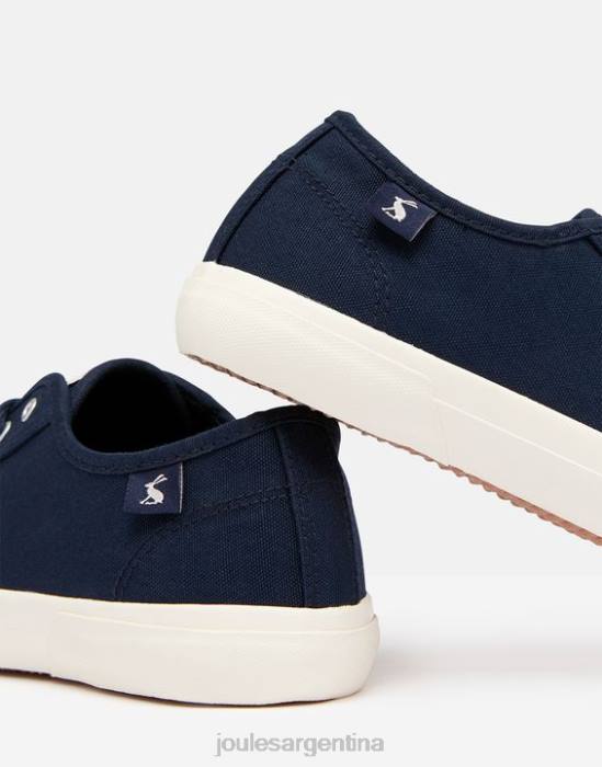 Joules zapatillas con bomba costera orgánica mujer marina francesa calzado 64BB140