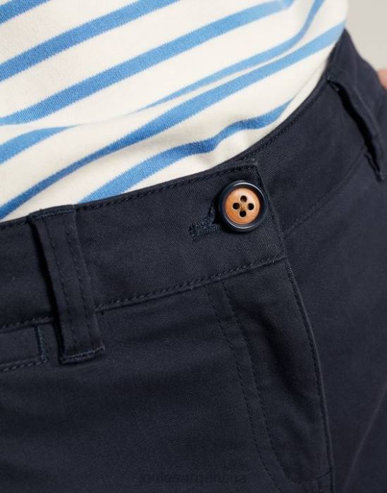 Joules pantalones cortos chinos de longitud media mujer marina francesa vestir 64BB46