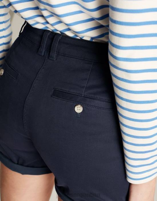 Joules pantalones cortos chinos de longitud media mujer marina francesa vestir 64BB46