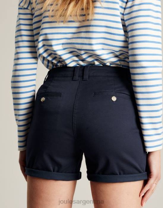 Joules pantalones cortos chinos de longitud media mujer marina francesa vestir 64BB46