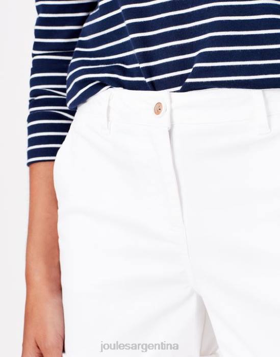Joules shorts chinos estilo crucero de largo medio mujer blanco brillante vestir 64BB74