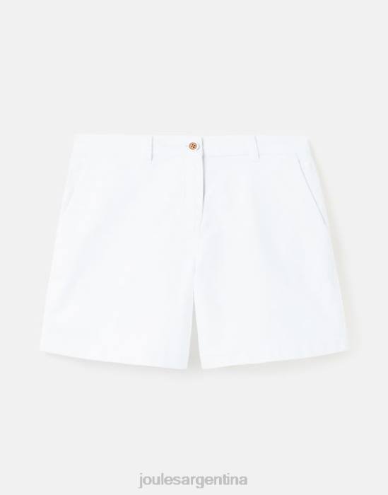 Joules shorts chinos estilo crucero de largo medio mujer blanco brillante vestir 64BB74