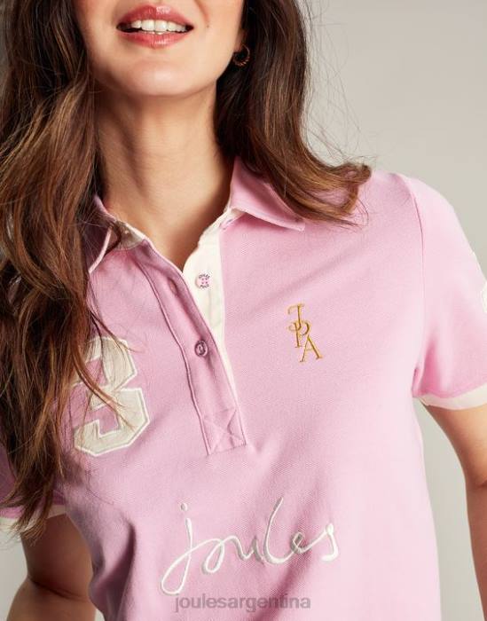 Joules polo de beaufort mujer Rosa claro vestir 64BB72