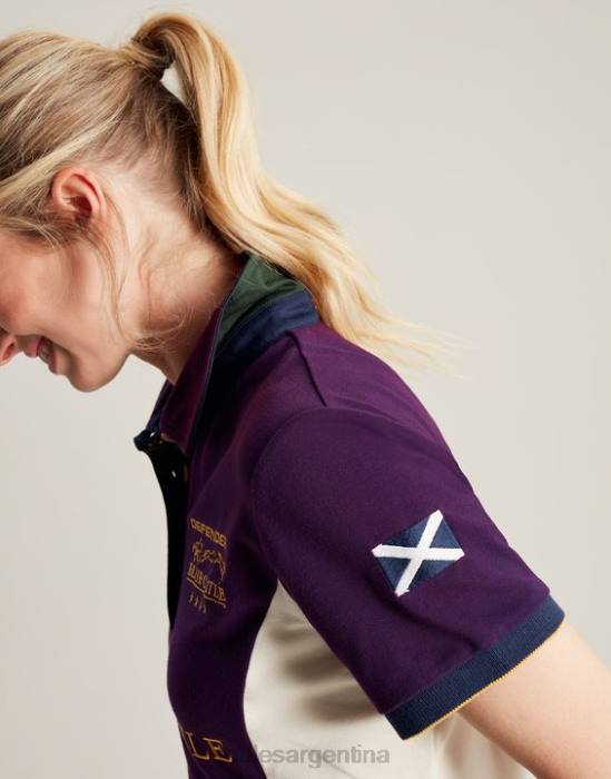 Joules polo de blair mujer baya morada vestir 64BB127