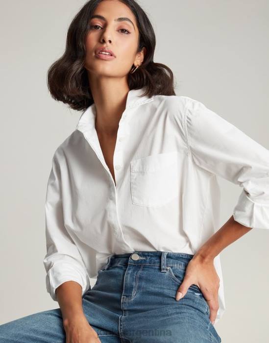 Joules camisa amilla con hombros caídos mujer crema vestir 64BB9