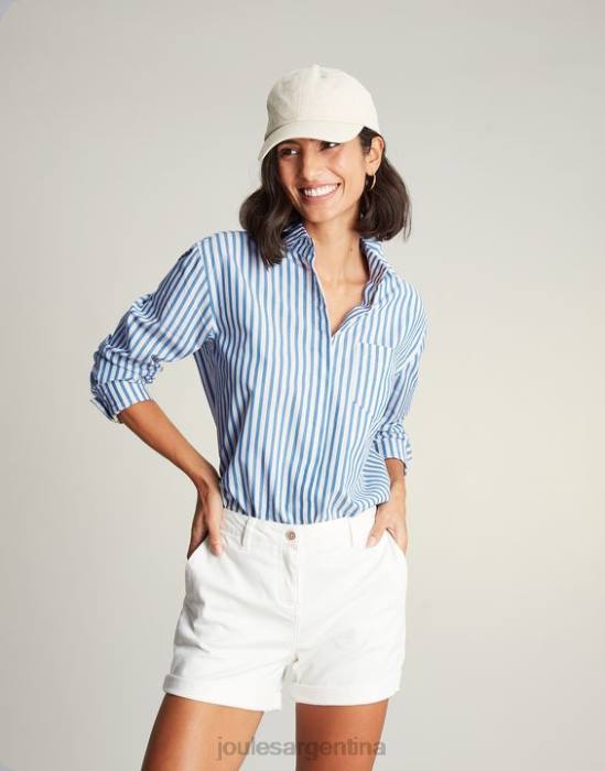 Joules camisa amilla con hombros caídos mujer raya azul vestir 64BB3