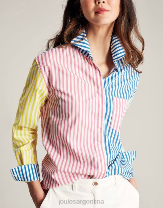 Joules camisa amilla con hombros caídos mujer raya de hotch potch vestir 64BB63
