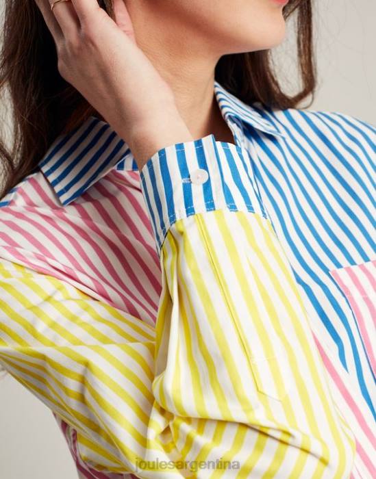 Joules camisa amilla con hombros caídos mujer raya de hotch potch vestir 64BB63